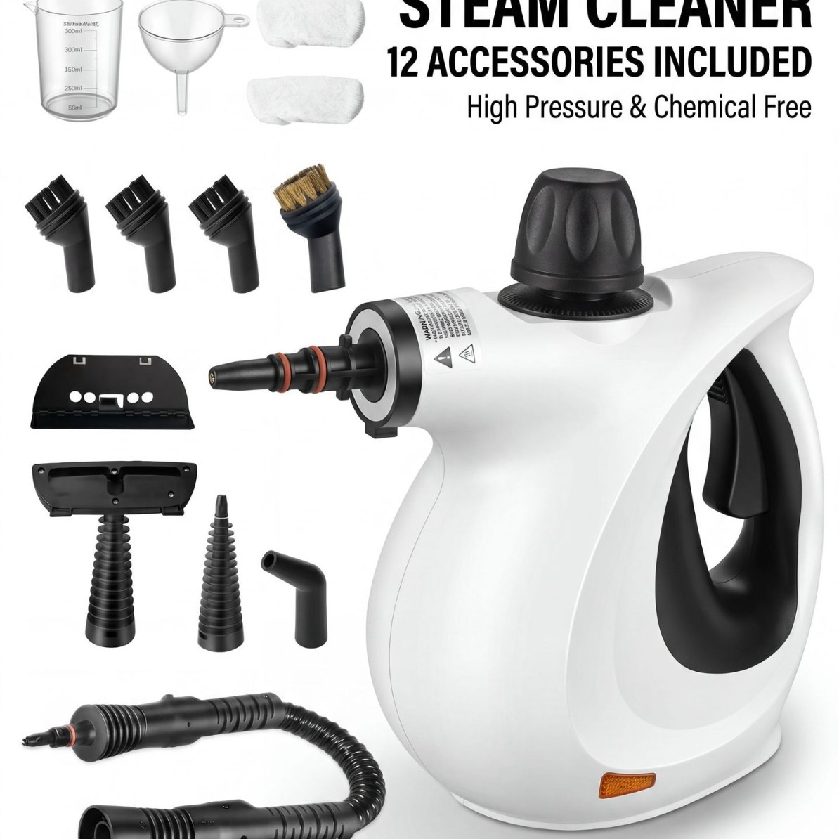 Pressurized Handheld Multi-Surface Natural Steam Cleaner